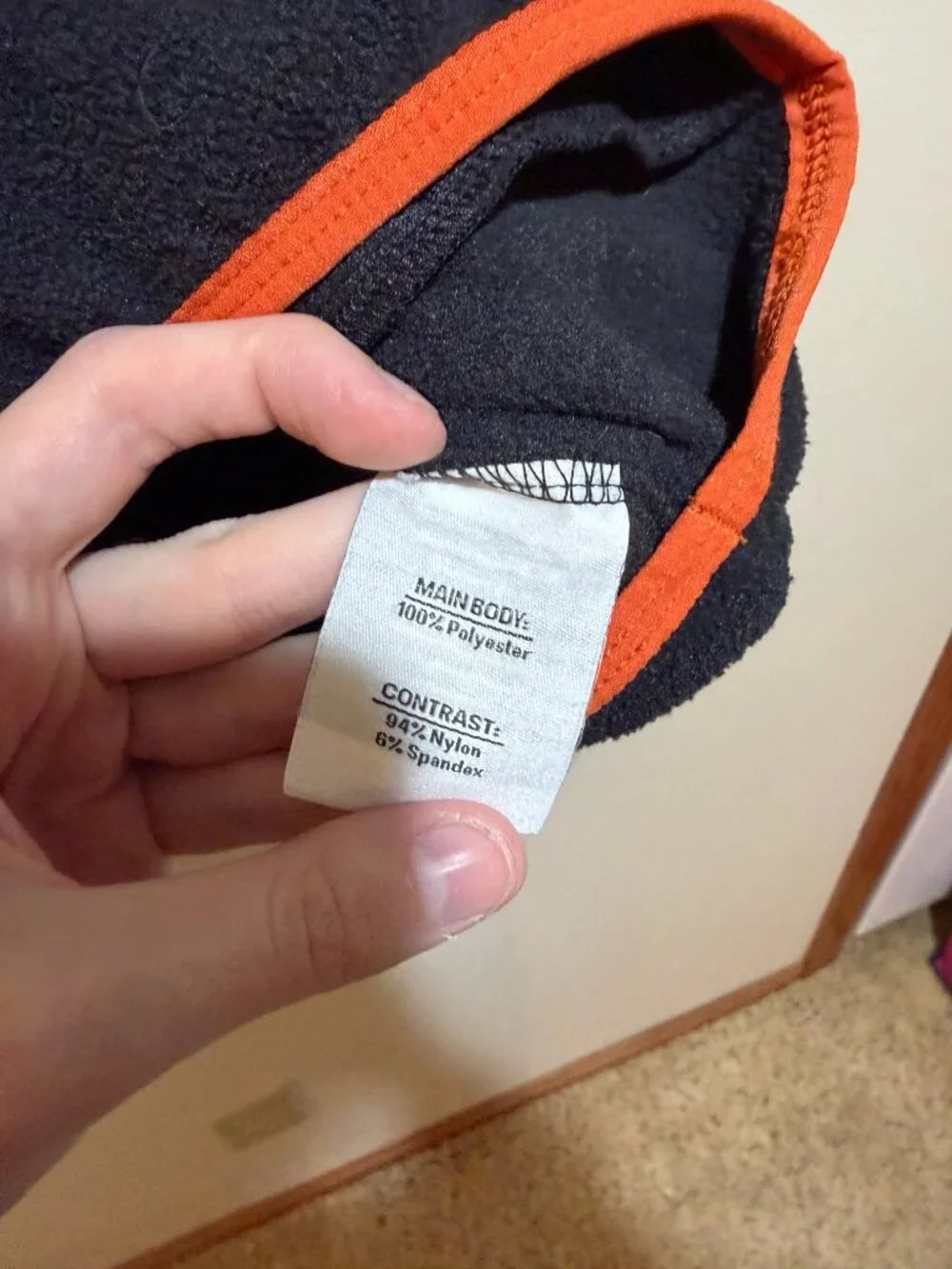 Outdoor Afro x REI Co-op Fleece Pullover Hoodie Gray Orange